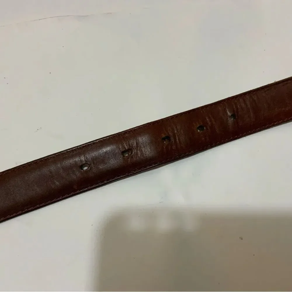 Vintage Coach 5923 Sienna Leather brown Belt, Size 38/95